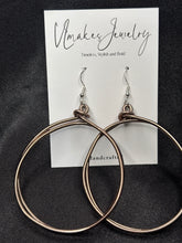 Load image into Gallery viewer, Bronze Wired Hoops