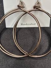Load image into Gallery viewer, Bronze Wired Hoops